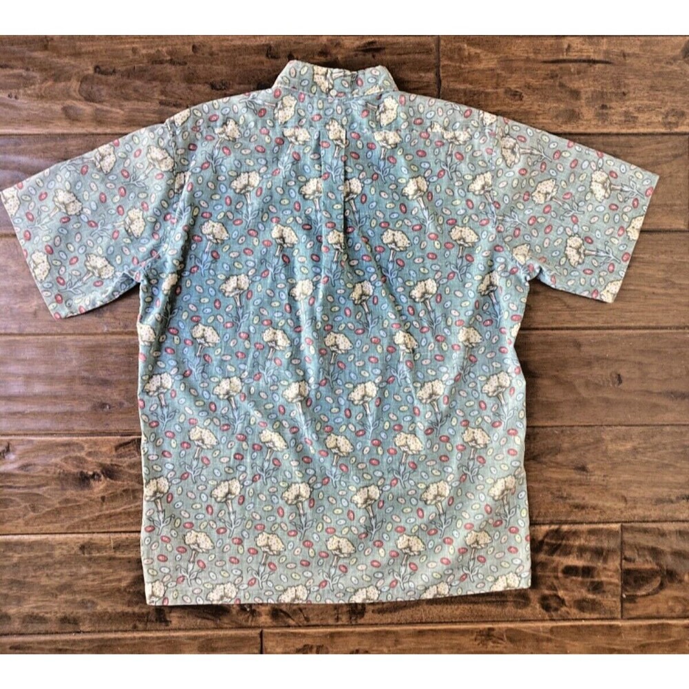 VTG Reyn Spooner Mens Small 1/4 Button Up Hawaiian Aloha Short Sleeve Shirt - Picture 2 of 6